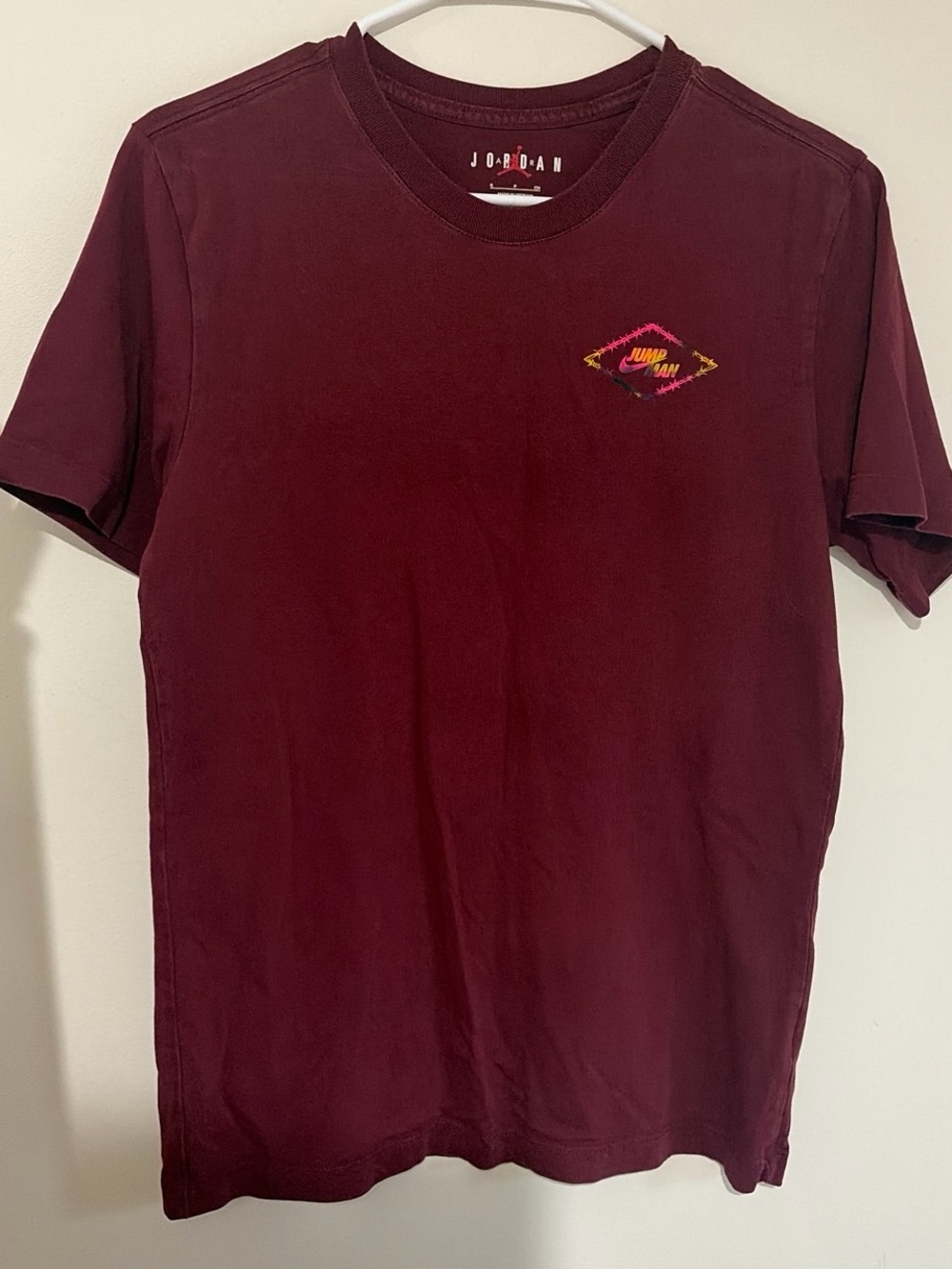 Jordan Men's Maroon Short-Sleeve Graphic Tee